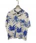 stussy（ステューシー）の古着「CACTUS RAYON SHIRT」｜ブルー×ホワイト