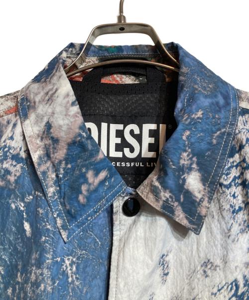 DIESEL（ディーゼル）DIESEL (ディーゼル) B-COACH-OUT JACKET レッド×ブルー サイズ:Lの古着・服飾アイテム