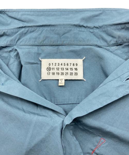 Maison Margiela（メゾンマルジェラ）Maison Margiela (メゾンマルジェラ) カットオフノースリーブシャツ ブルー サイズ:39の古着・服飾アイテム