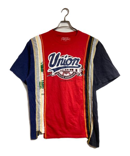 Rebuild by Needles（リビルドバイニードルス）Rebuild by Needles (リビルドバイニードルス) ユニオンTシャツ レッド サイズ:Sの古着・服飾アイテム