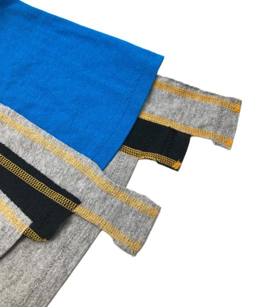 Rebuild by Needles（リビルドバイニードルス）Rebuild by Needles (リビルドバイニードルス) ユニオンTシャツ グレー サイズ:Mの古着・服飾アイテム