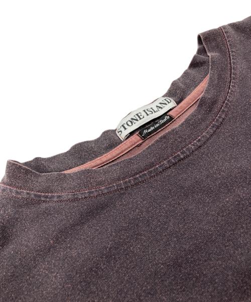 STONE ISLAND（ストーンアイランド）STONE ISLAND (ストーンアイランド) ガーメントダイカットソー ブラウン サイズ:XLの古着・服飾アイテム