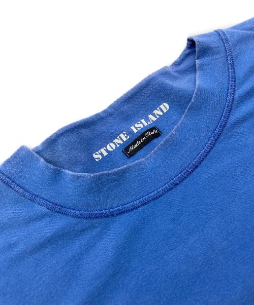 STONE ISLAND（ストーンアイランド）STONE ISLAND (ストーンアイランド) ロゴTシャツ ブルー サイズ:Lの古着・服飾アイテム