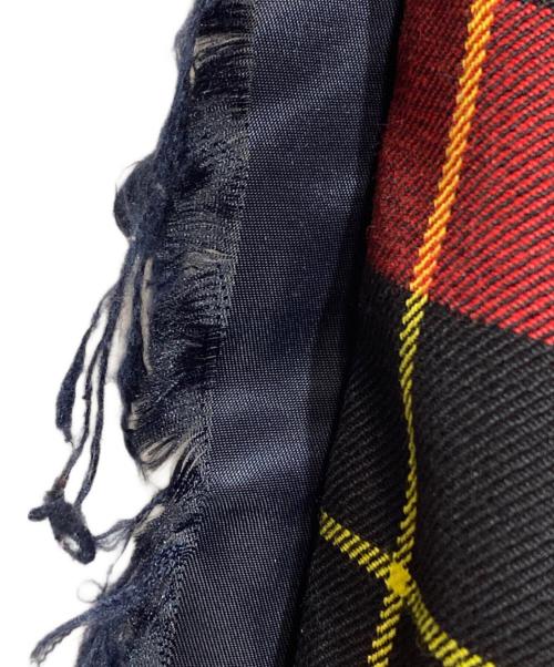 KIDILL（キディル）KIDILL (キディル) カットオフチェックボンテージパンツ レッド サイズ:44の古着・服飾アイテム