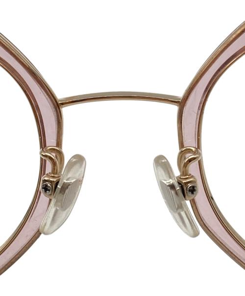 YUICHI TOYAMA（ユウイチトヤマ）YUICHI TOYAMA (ユウイチトヤマ) アイウェア ゴールド サイズ:49-24-145の古着・服飾アイテム