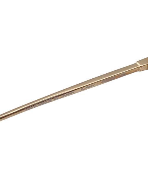 YUICHI TOYAMA（ユウイチトヤマ）YUICHI TOYAMA (ユウイチトヤマ) アイウェア ゴールド サイズ:49-24-145の古着・服飾アイテム