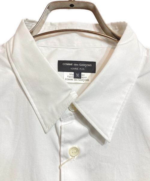 COMME des GARCONS HOMME PLUS（コムデギャルソンオムプリュス）COMME des GARCONS HOMME PLUS (コムデギャルソンオムプリュス) レギュラーカラーシャツ ホワイト サイズ:Mの古着・服飾アイテム