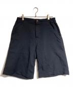 COMME des GARCONS HOMME DEUXコムデギャルソン オム ドゥ）の古着「ポリエステル縮絨バギーショーツ」｜ブラック