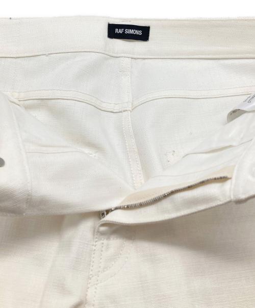 RAF SIMONS（ラフシモンズ）RAF SIMONS (ラフシモンズ) パッチデニムパンツ ホワイト サイズ:W31の古着・服飾アイテム