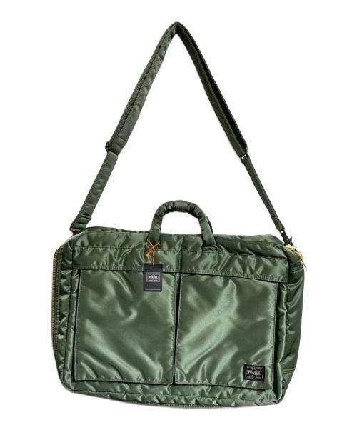 PORTER（ポーター）PORTER (ポーター) TANKER 3WAY BRIEFCASE グリーンの古着・服飾アイテム