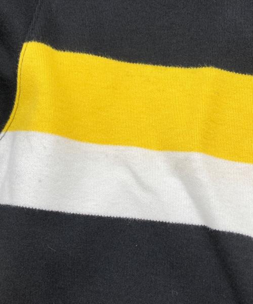 WALES BONNER（ウェールズボナー）WALES BONNER (ウェールズボナー) ラガーシャツ ブラック サイズ:Mの古着・服飾アイテム