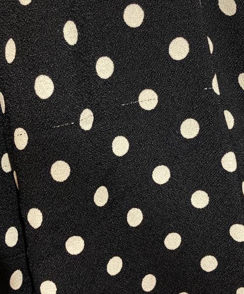 Saint Laurent Paris（サンローランパリ）Saint Laurent Paris (サンローランパリ) ビジューベルトドットワンピース ブラック サイズ:40の古着・服飾アイテム