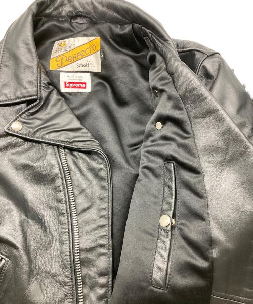 SUPREME（シュプリーム）SUPREME (シュプリーム) Schott (ショット) Chief Tassel Perfect Jacket ブラック サイズ:Mの古着・服飾アイテム