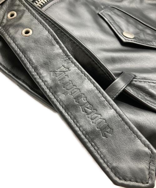 SUPREME（シュプリーム）SUPREME (シュプリーム) Schott (ショット) Chief Tassel Perfect Jacket ブラック サイズ:Mの古着・服飾アイテム