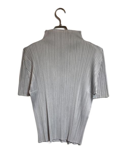 PLEATS PLEASE（プリーツプリーズ）PLEATS PLEASE (プリーツプリーズ) ハイネックプリーツカットソー グレー サイズ:3の古着・服飾アイテム