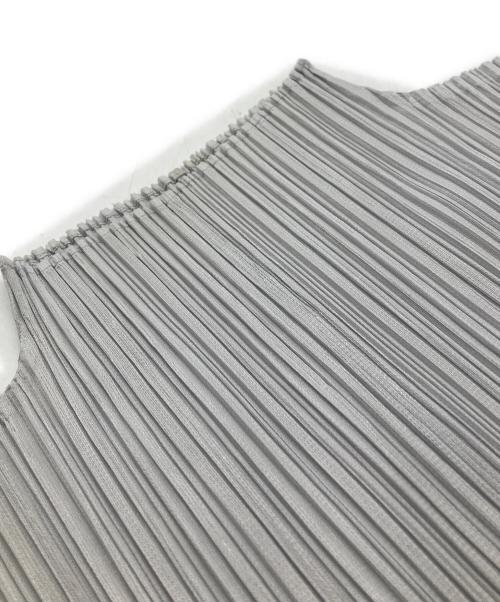 PLEATS PLEASE（プリーツプリーズ）PLEATS PLEASE (プリーツプリーズ) ハイネックプリーツカットソー グレー サイズ:3の古着・服飾アイテム