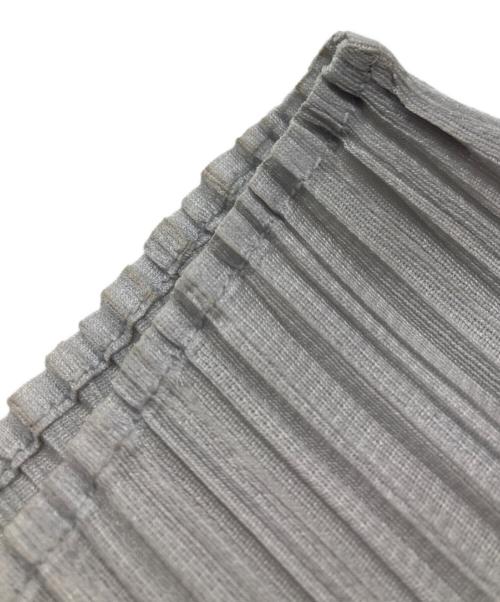 PLEATS PLEASE（プリーツプリーズ）PLEATS PLEASE (プリーツプリーズ) ハイネックプリーツカットソー グレー サイズ:3の古着・服飾アイテム