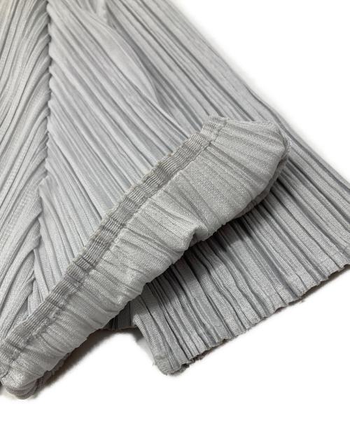 PLEATS PLEASE（プリーツプリーズ）PLEATS PLEASE (プリーツプリーズ) ハイネックプリーツカットソー グレー サイズ:3の古着・服飾アイテム