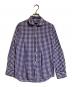 tricot COMME des GARCONS（トリココムデギャルソン）の古着「ラウンドカラーギンガムチェックシャツ」｜パープル