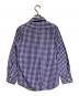 tricot COMME des GARCONS (トリココムデギャルソン) ラウンドカラーギンガムチェックシャツ パープル サイズ:S：10000円