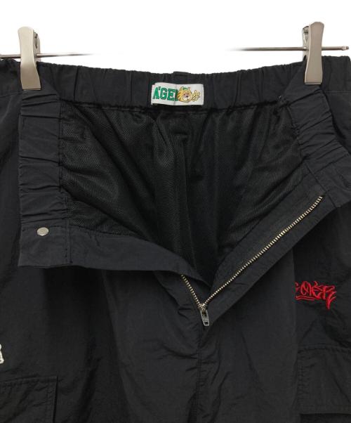 A'gem（エージェム）A'gem (エージェム) ナイロンカーゴパンツ ブラック サイズ:Freeの古着・服飾アイテム