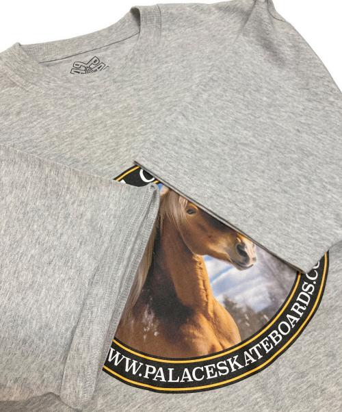 PALACE（パレス）PALACE (パレス) EQUESTRIAN T-SHIRT グレー サイズ:Mの古着・服飾アイテム