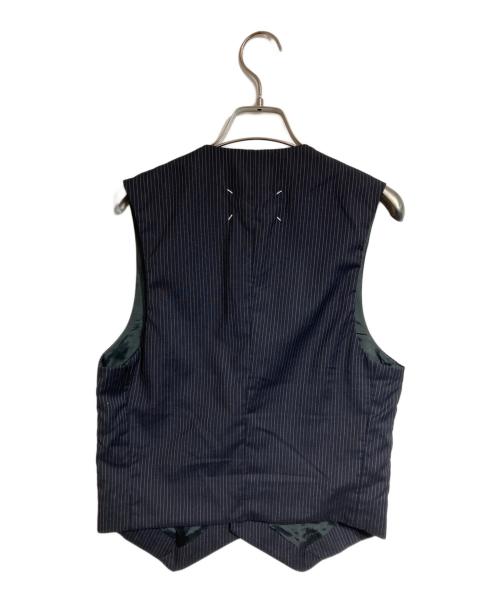 MARTIN MARGIELA（マルタン・マルジェラ）Martin Margiela (マルタン・マルジェラ) ストライプジレ ブラック サイズ:44の古着・服飾アイテム