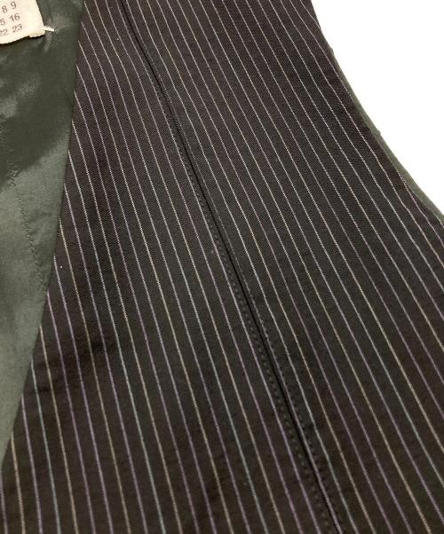 MARTIN MARGIELA（マルタン・マルジェラ）Martin Margiela (マルタン・マルジェラ) ストライプジレ ブラック サイズ:44の古着・服飾アイテム