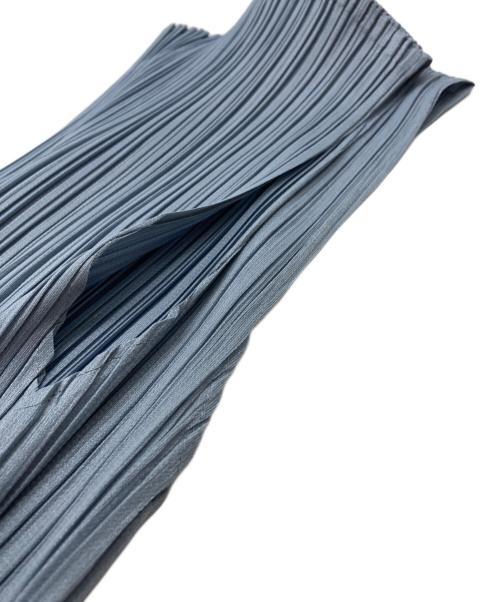 PLEATS PLEASE（プリーツプリーズ）PLEATS PLEASE (プリーツプリーズ) プリーツノースリーブワンピース ブルー サイズ:3の古着・服飾アイテム