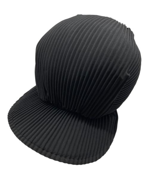 PLEATS PLEASE（プリーツプリーズ）PLEATS PLEASE (プリーツプリーズ) キャップ ブラックの古着・服飾アイテム