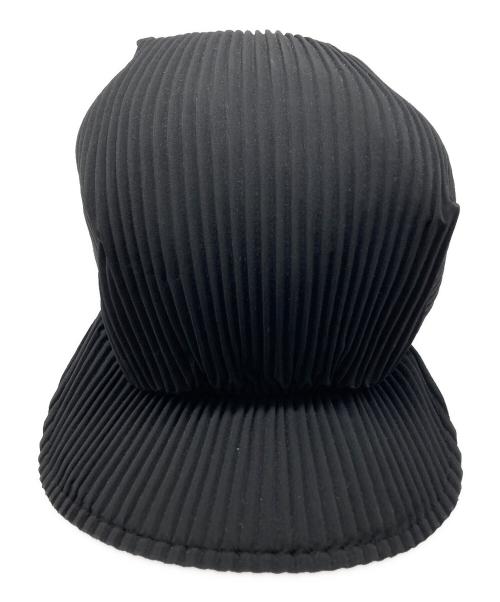 PLEATS PLEASE（プリーツプリーズ）PLEATS PLEASE (プリーツプリーズ) キャップ ブラックの古着・服飾アイテム