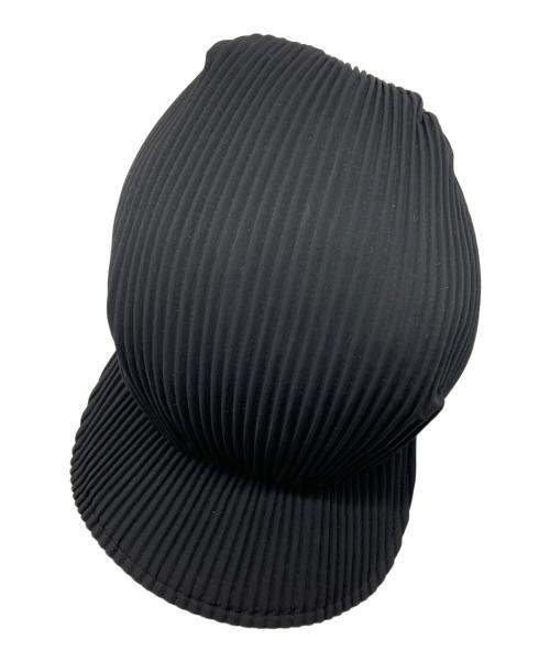 PLEATS PLEASE（プリーツプリーズ）PLEATS PLEASE (プリーツプリーズ) キャップ ブラックの古着・服飾アイテム