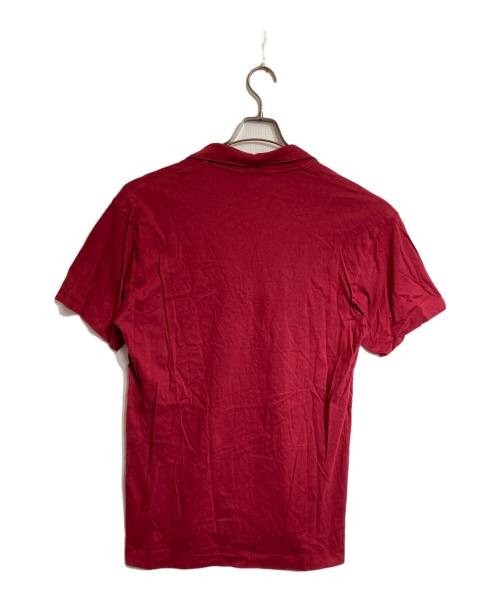 COMME des GARCONS HOMME PLUS（コムデギャルソンオムプリュス）COMME des GARCONS HOMME PLUS (コムデギャルソンオムプリュス) スキッパーポロシャツ レッド サイズ:Lの古着・服飾アイテム