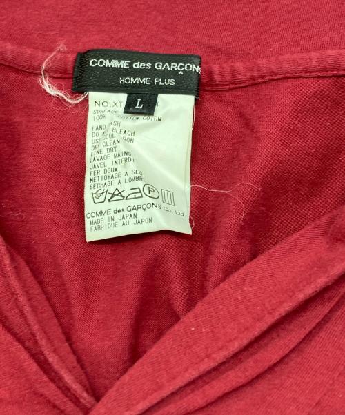 COMME des GARCONS HOMME PLUS（コムデギャルソンオムプリュス）COMME des GARCONS HOMME PLUS (コムデギャルソンオムプリュス) スキッパーポロシャツ レッド サイズ:Lの古着・服飾アイテム