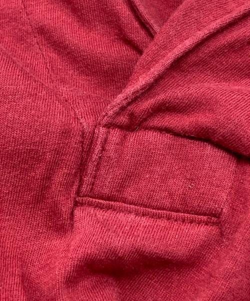 COMME des GARCONS HOMME PLUS（コムデギャルソンオムプリュス）COMME des GARCONS HOMME PLUS (コムデギャルソンオムプリュス) スキッパーポロシャツ レッド サイズ:Lの古着・服飾アイテム