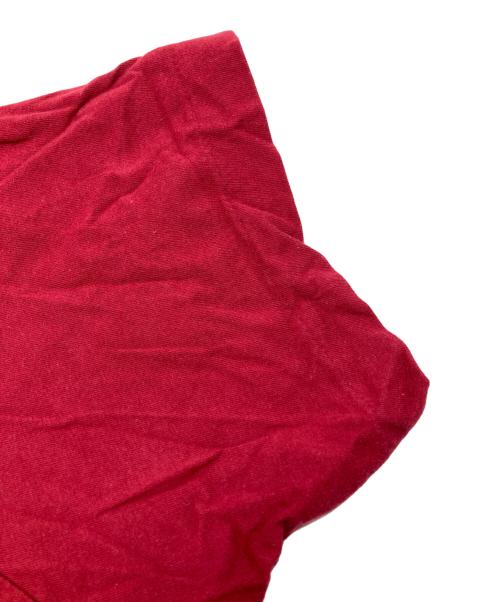 COMME des GARCONS HOMME PLUS（コムデギャルソンオムプリュス）COMME des GARCONS HOMME PLUS (コムデギャルソンオムプリュス) スキッパーポロシャツ レッド サイズ:Lの古着・服飾アイテム