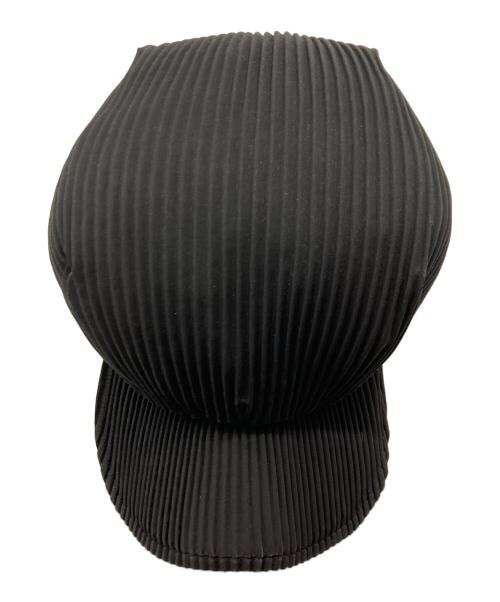 PLEATS PLEASE（プリーツプリーズ）PLEATS PLEASE (プリーツプリーズ) プリーツキャップ ブラックの古着・服飾アイテム