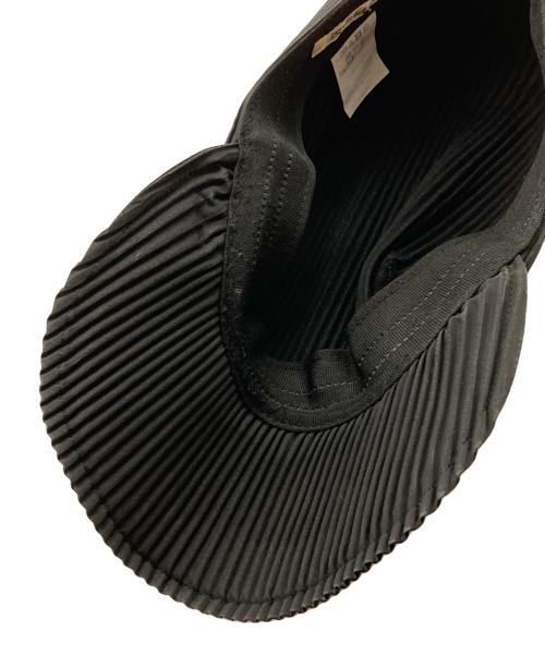 PLEATS PLEASE（プリーツプリーズ）PLEATS PLEASE (プリーツプリーズ) プリーツキャップ ブラックの古着・服飾アイテム