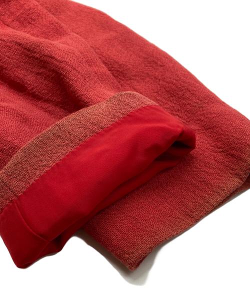 ISSEY MIYAKE（イッセイミヤケ）ISSEY MIYAKE (イッセイミヤケ) リネンテーラードジャケット レッド サイズ:XLの古着・服飾アイテム