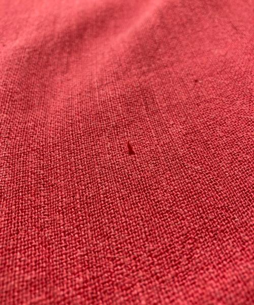 ISSEY MIYAKE（イッセイミヤケ）ISSEY MIYAKE (イッセイミヤケ) リネンテーラードジャケット レッド サイズ:XLの古着・服飾アイテム