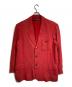 ISSEY MIYAKE（イッセイミヤケ）の古着「リネンテーラードジャケット」｜レッド