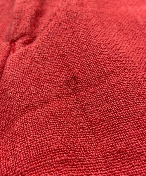 ISSEY MIYAKE MEN（イッセイミヤケメン）ISSEY MIYAKE MEN (イッセイミヤケメン) 2タックリネンスラックス レッド サイズ:Ｌの古着・服飾アイテム