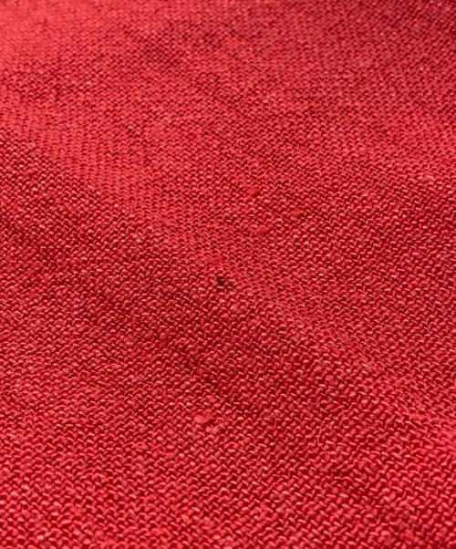 ISSEY MIYAKE MEN（イッセイミヤケメン）ISSEY MIYAKE MEN (イッセイミヤケメン) 2タックリネンスラックス レッド サイズ:Ｌの古着・服飾アイテム