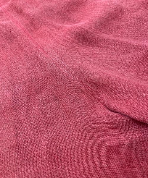 ISSEY MIYAKE MEN（イッセイミヤケメン）ISSEY MIYAKE MEN (イッセイミヤケメン) 2タックリネンスラックス レッド サイズ:Ｌの古着・服飾アイテム