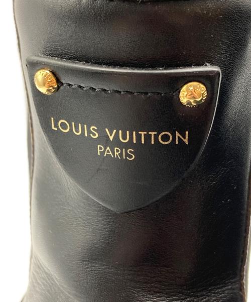 LOUIS VUITTON（ルイ ヴィトン）LOUIS VUITTON (ルイ ヴィトン) LV ボブール・ライン アンクル ブラック サイズ:36・1/2の古着・服飾アイテム