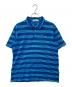 A BATHING APE（アベイシングエイプ）の古着「ボーダーロゴポロシャツ」｜ブルー