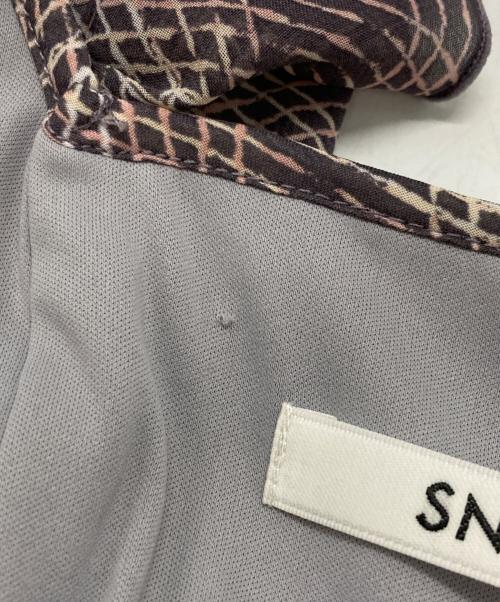 Snidel（スナイデル）Snidel (スナイデル) Sustainaプリントプリーツワンピ パープルの古着・服飾アイテム