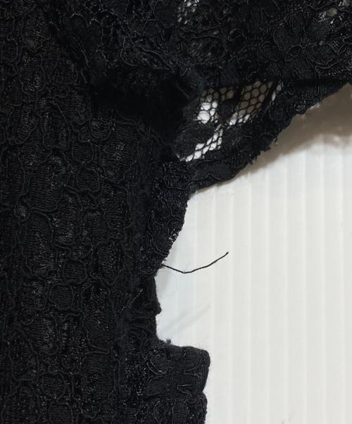 Lily Brown（リリーブラウン）Lily Brown (リリーブラウン) パッチワークレースワンピース ブラックの古着・服飾アイテム