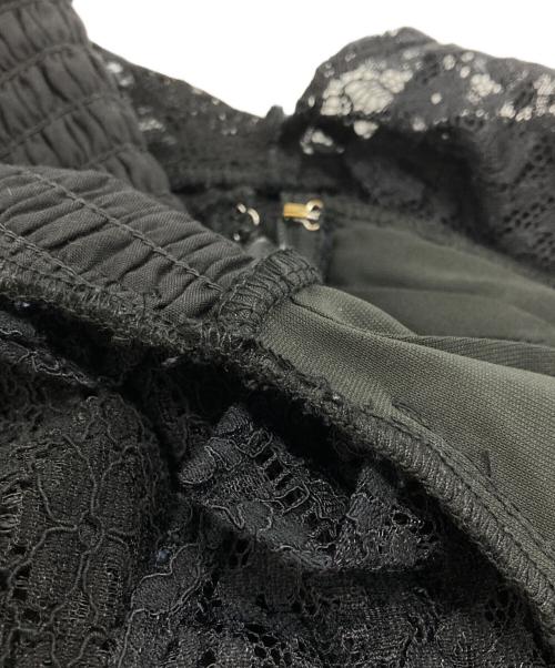 Lily Brown（リリーブラウン）Lily Brown (リリーブラウン) パッチワークレースワンピース ブラックの古着・服飾アイテム