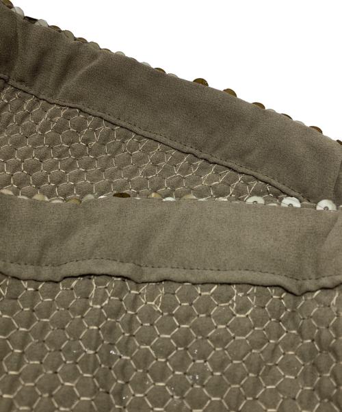 tricot COMME des GARCONS（トリココムデギャルソン）tricot COMME des GARCONS (トリココムデギャルソン) スパンコールラップスカート カーキ サイズ:Freeの古着・服飾アイテム